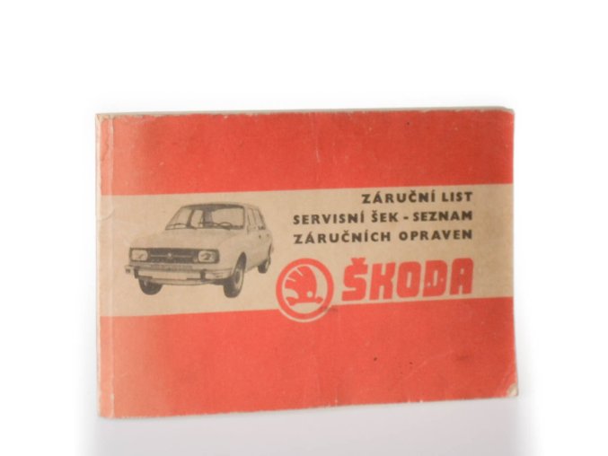Návod k obsluze a údržbě osobních vozů : Škoda 105 S, 105 L, 105 GL, 120, 120L, 120 LE, 120 LS,120 GLS