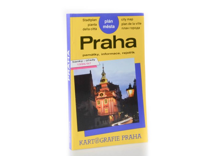 Praha : plán města : památky, informace, rejstřík, banky, úřady 1996/97