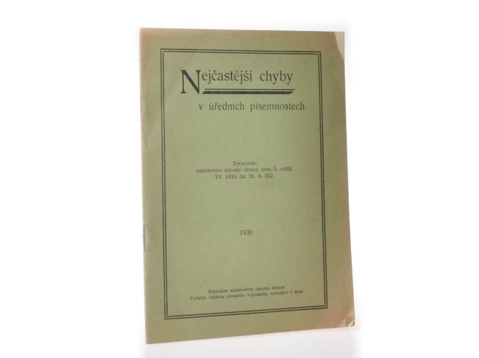 Nejčastější chyby v úředních písemnostech