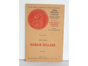 Romain Rolland-Sbírka přednášek a rozprav