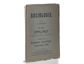 Sociologie. Díl první, Základy