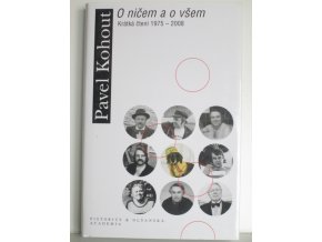 O ničem a o všem : krátká čtení 1975–2008