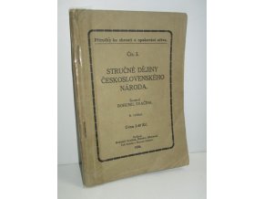 Stručné dejiny československého národa : Příručky ke shrnutí učiva č. 3