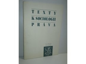 Texty k sociologii práva