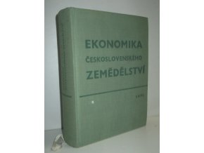 Ekonomika československého zemědělství : sborník