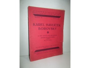 Karel Havlíček Borovský : k 100. výročí jeho narozenin