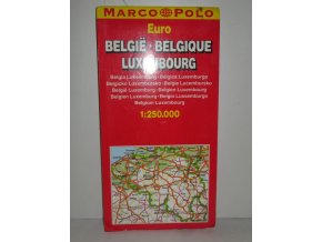 mapa Belgie - Lucembursko