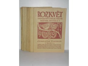 časopis Rozkvět: obrázkový čtrnáctideník-ročník XIV (1921)
