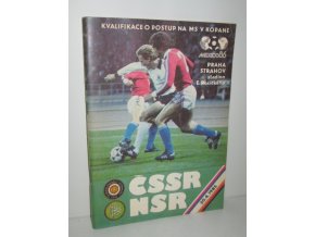 Kvalifikace o postup na MS v kopané : ČSSR-NSR 30.4.1985