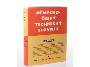 Německo-český technický slovník : Deutsch-tschechisches technisches Wörterbuch (1962)