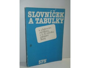 Slovníček a tabulky k učebnicím zeměpisu v 5.-8. ročníku základní školy