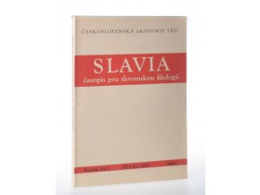 Slavia: časopis pro slovanskou filologii. Ročník XLV,sešit 2