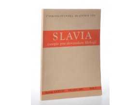 Slavia: časopis pro slovanskou filologii. Ročník XXXVIII, sešit 4 (1969)