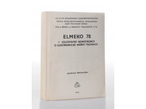 Elmeko 78: 7. celostátní konference o elektrotechnické měřící technice