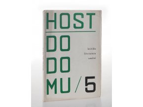 Host do domu : Kritika, literatura, umění /5