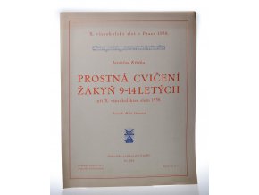 Prostná cvičení žákyň 9-14 letých při X. všesokolském sletu 1938