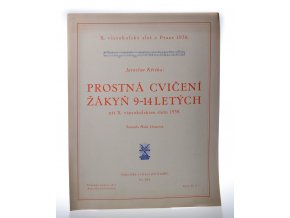 Prostná cvičení žákyň 9-14 letých při X. všesokolském sletu 1938