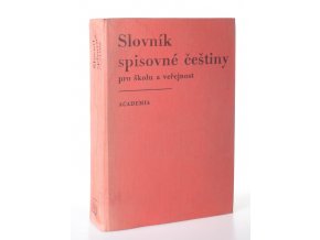 Slovník spisovné češtiny pro školu a veřejnost (1978)