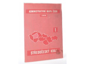 Administrativní mapa ČSSR 1 -Středočeský kraj