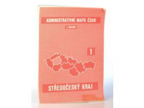 Administrativní mapa ČSSR 1 -Středočeský kraj