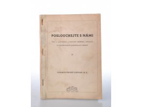 Poslouchejte s námi : čtení o symfonických a komorních skladbách, nahraných na československých gramofonových deskách