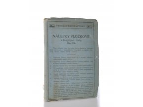 Nálepky vložkové s dvojitými čísly. Čís.254 snímací