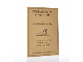 Fundamental english. Junior series, book four. Answers only