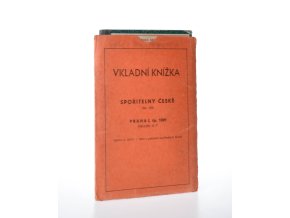Spořitelní knížka Městské Spořitelny Pražské (1935)