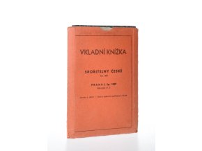 Sparkassenbuch der Prager Städtischen Sparkasse - Spořitelní knížka Městské Spořitelny Pražské (1943)