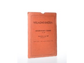 Sparkassenbuch der Prager Städtischen Sparkasse - Spořitelní knížka Městské Spořitelny Pražské (1945)