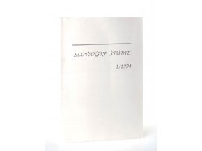 Slovanské štúdie 1/1994