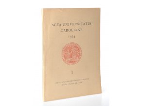 Acta Universitatis Carolinae. Evropské rudné doly za římského císařství, jejich správa a pracovníci v nich (1954)