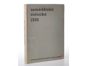 Zemědělská ročenka 1936