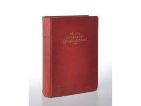 Populární dějiny literatury československé (1919)