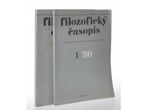 Filozofický časopis, č. 1/80, 2/80 (2 sv.)