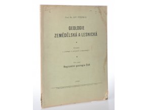 Geologie zemědělská a lesnická. Část 5, Regionální geologie ČSR