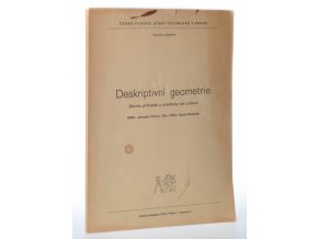 Deskriptivní geometrie : sbírka příkladů a předlohy ke cvičení