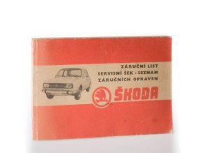 Návod k obsluze a údržbě osobních vozů : Škoda 105 S, 105 L, 105 GL, 120, 120L, 120 LE, 120 LS,120 GLS