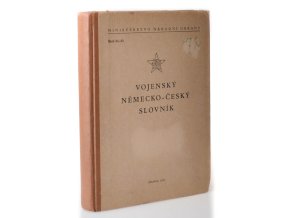 Vojenský německo-český slovník