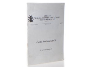 Česká jména motýlů : Zprávy Československé společnosti entomologické při ČSAV