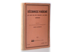 Učebnice vaření : pro vyšší třídy škol obecných a pro školy měšťanské