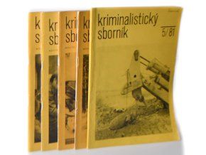 Kriminalistický sborník (6 ks.) 1981