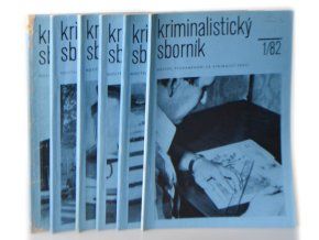 Kriminalistický sborník (5 ks.) 1982
