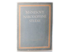 Mánesovy národopisné studie