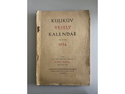 Kulíkův veselý kalendář na rok 1934