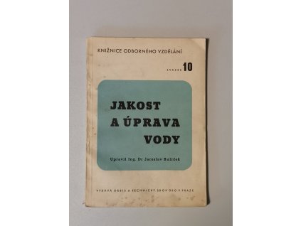 Jakost a úprava vody