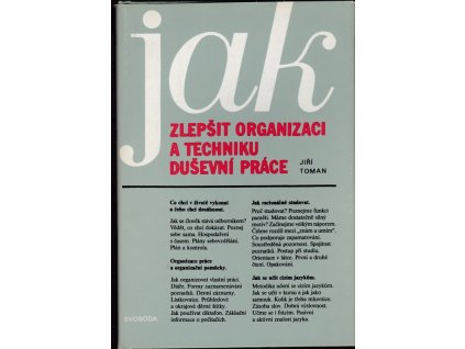439148 jak zlepsit organizaci a techniku dusevni prace