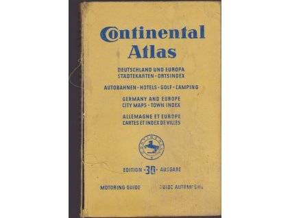 440513 continental atlas deutschland europa stadtekarten ortsregister autobahnen hotels golf camping