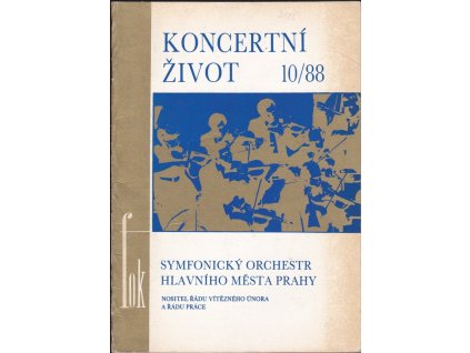 448544 koncertni zivot programovy sbornik kulturniho a spolecenskeho strediska nv prahy 10 1988
