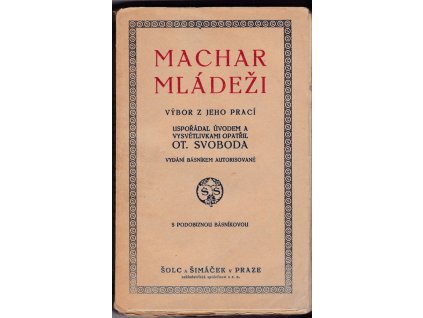 449864 machar mladezi vybor z jeho praci